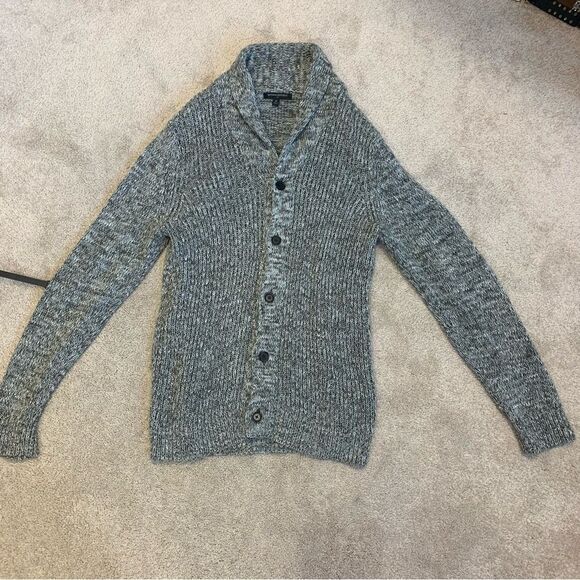 BANANA republic women's green shawl collar knit cardigan sweater Sz M NWOT - Picture 6 of 12